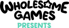 Wholesome Games Presents logo
