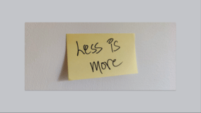 Less is More logo