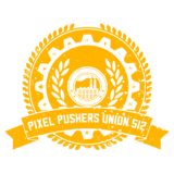 Pixel Pushers Union 512 logo