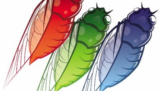 One Wing Cicada logo