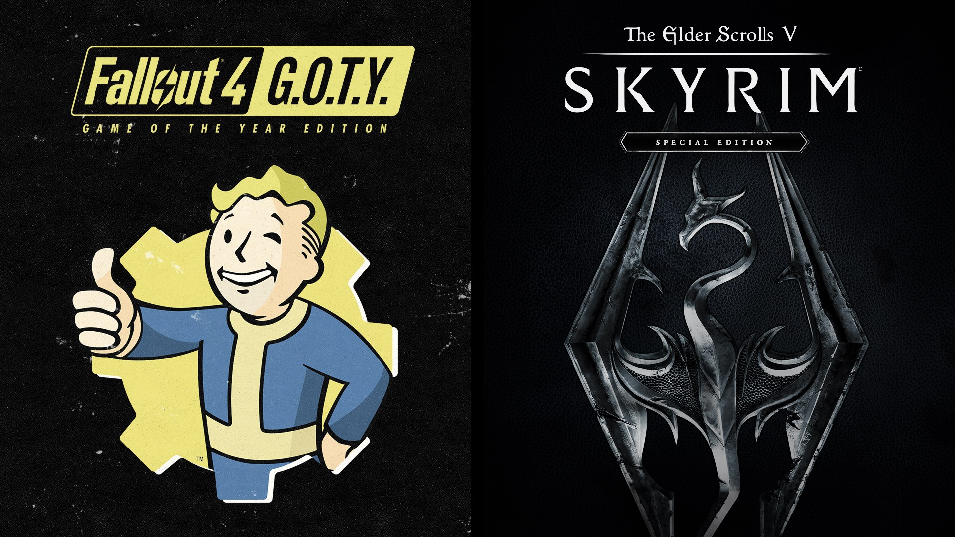 Skyrim Special Edition + Fallout 4 G.O.T.Y Bundle - Press Kit