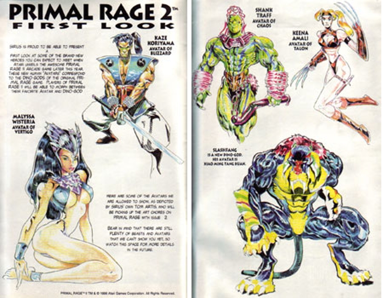 There are far more images available for Primal Rage II, but these are the o...