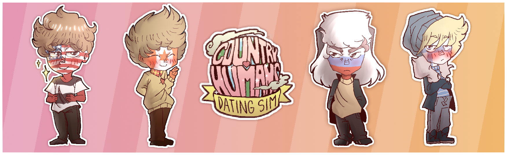 Game cover Countryhumans: Dating Sim