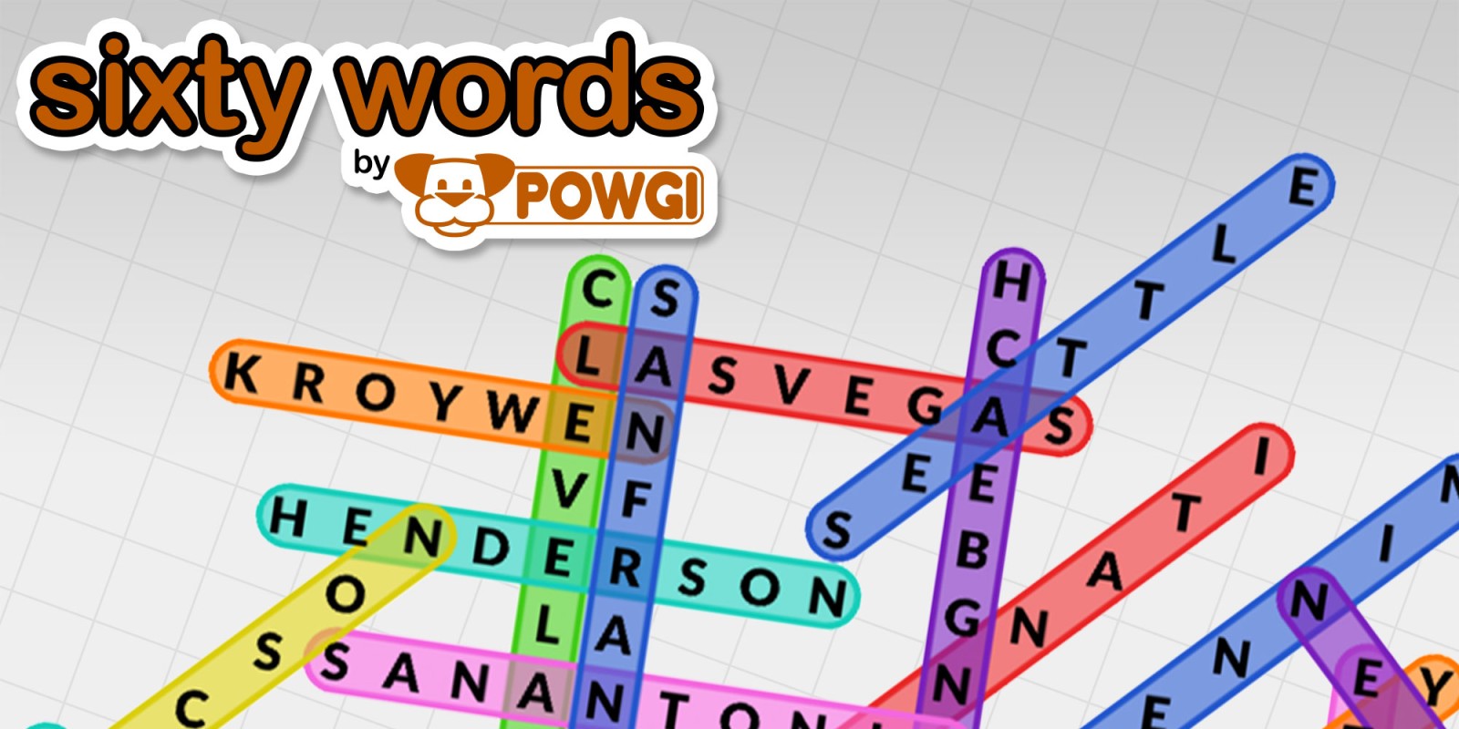 Game cover: Sixty Words by Powgi