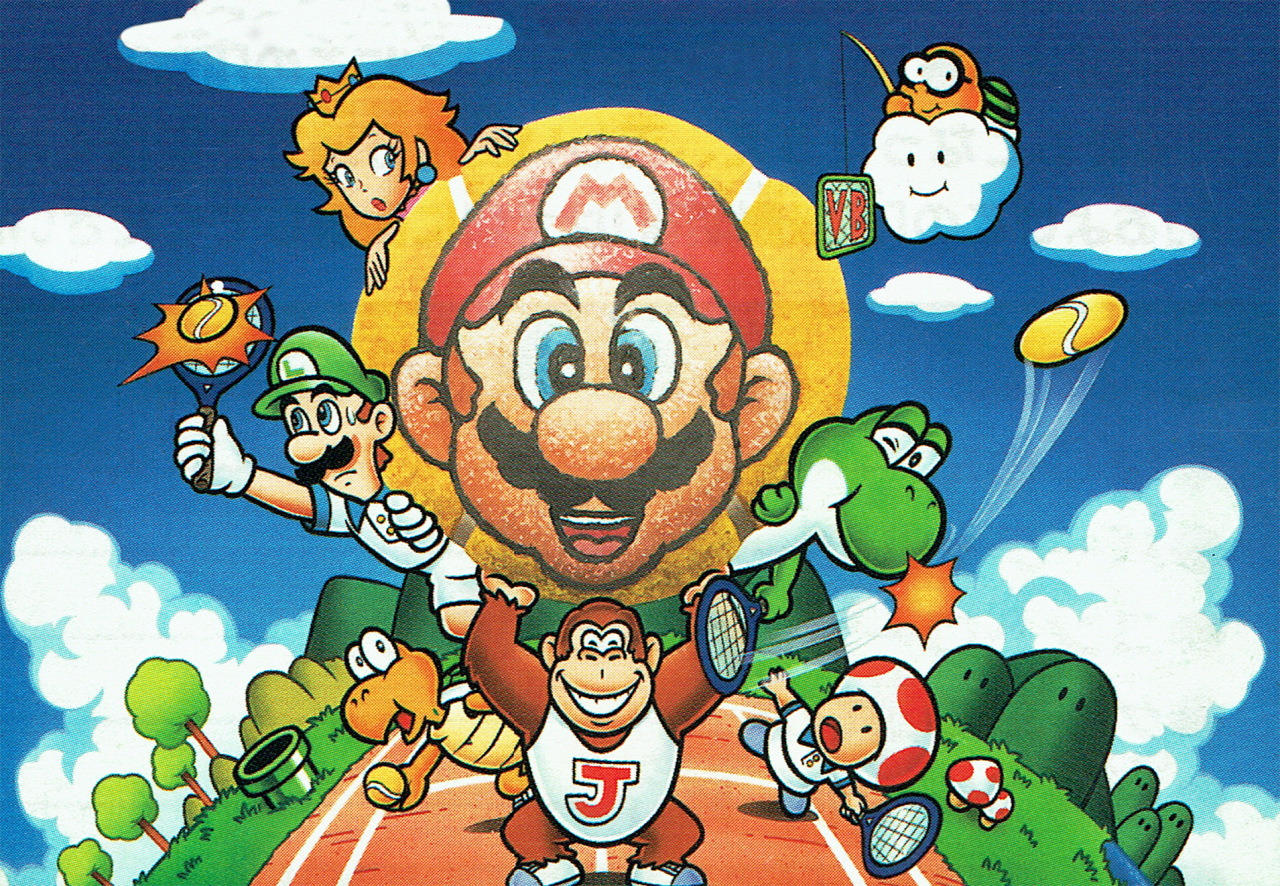 Game cover: Mario's Tennis