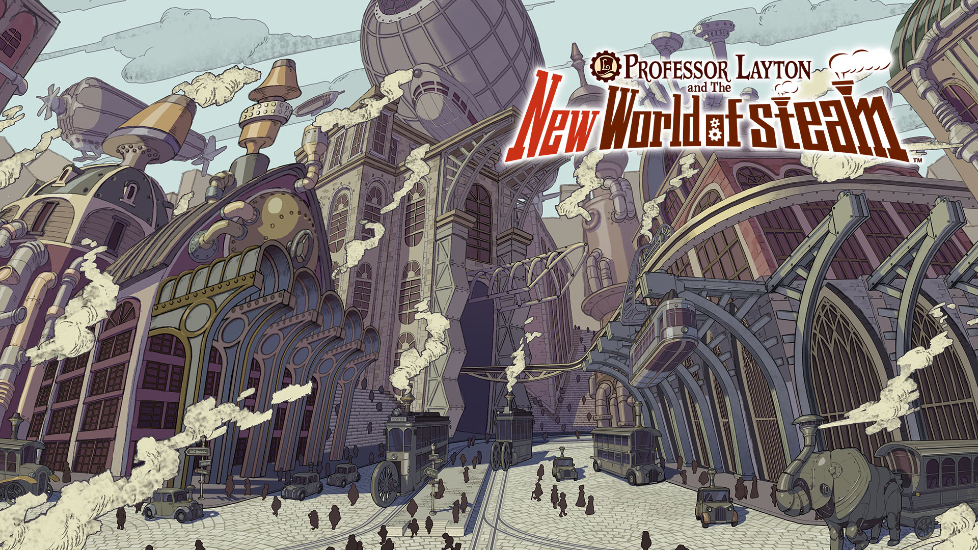 Game cover Professor Layton and the New World of Steam