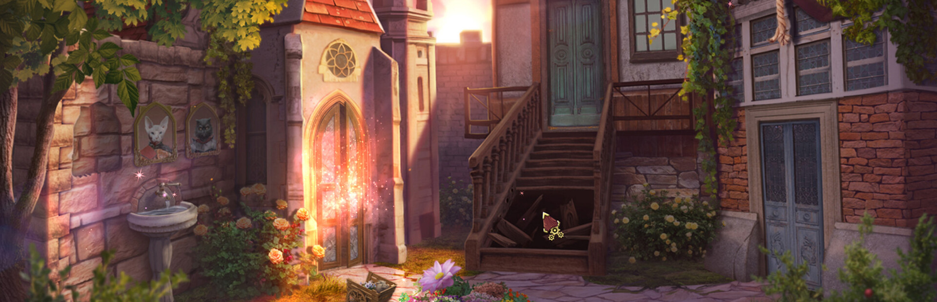 Game cover: Knight Cats: Leaves on the Road
