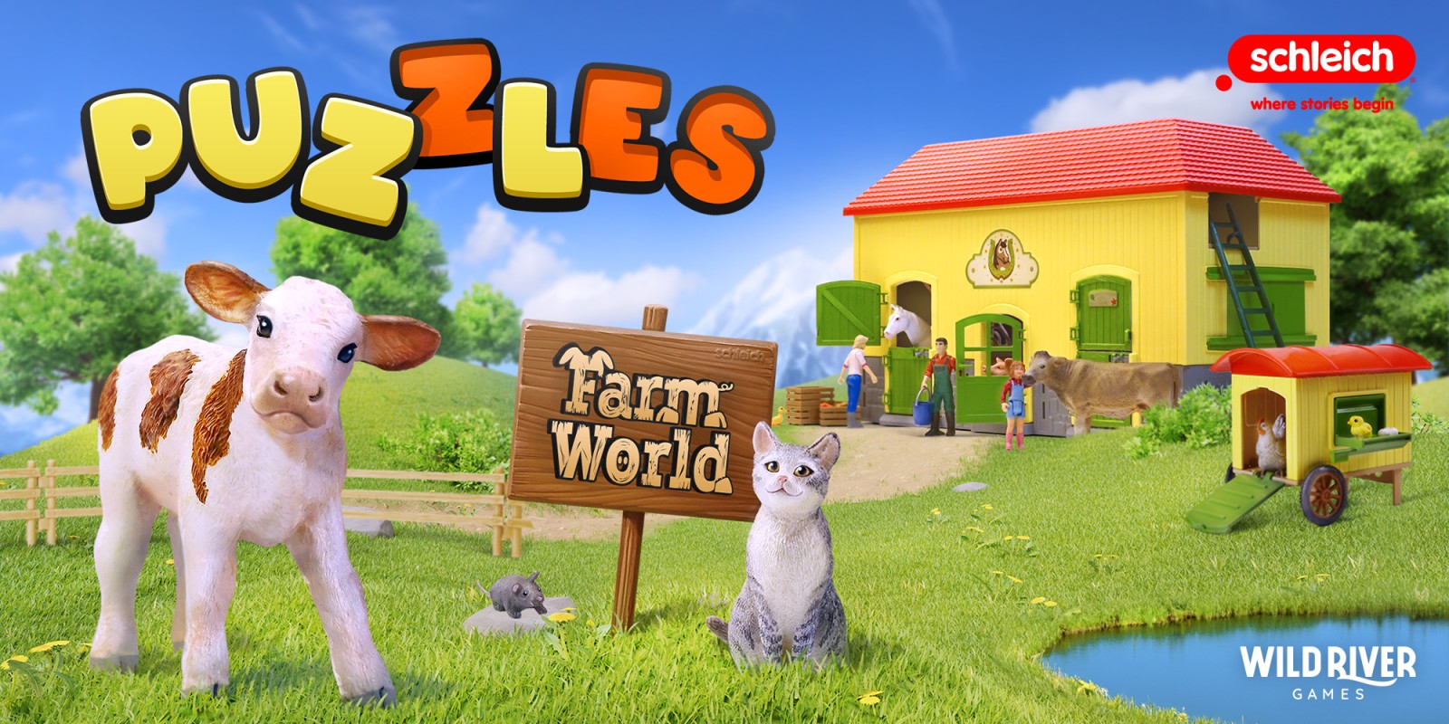Game cover: Schleich Puzzles: Farm World