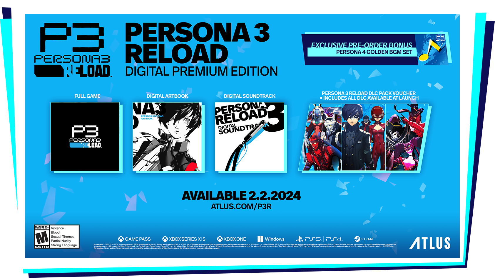 Persona 3 Reload: Digital Premium Edition - Press Kit