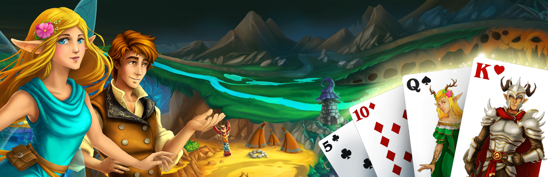 Game cover: Magic Cards Solitaire 2: The Fountain of Life