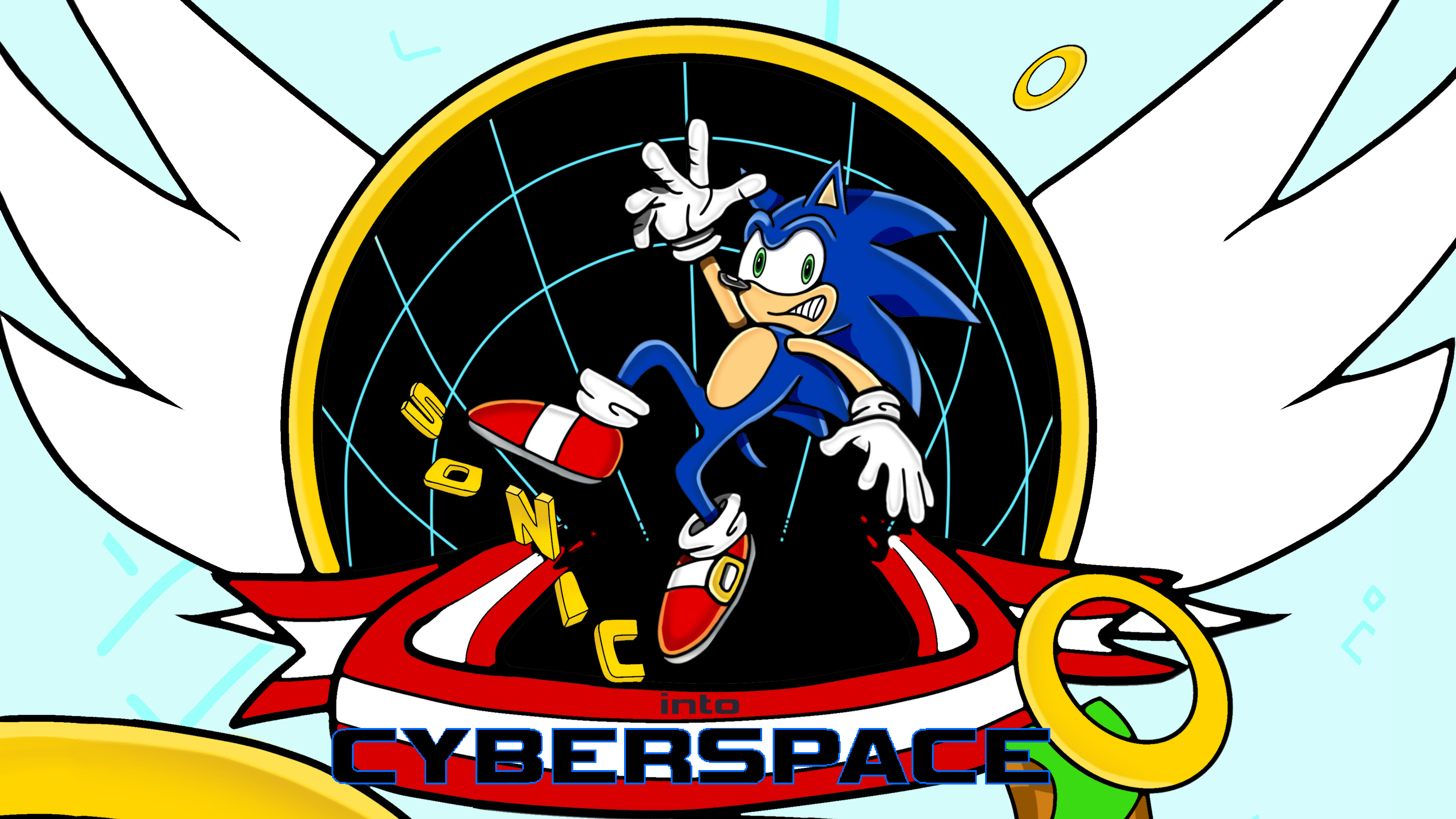 Game cover: Sonic Into Cyberspace