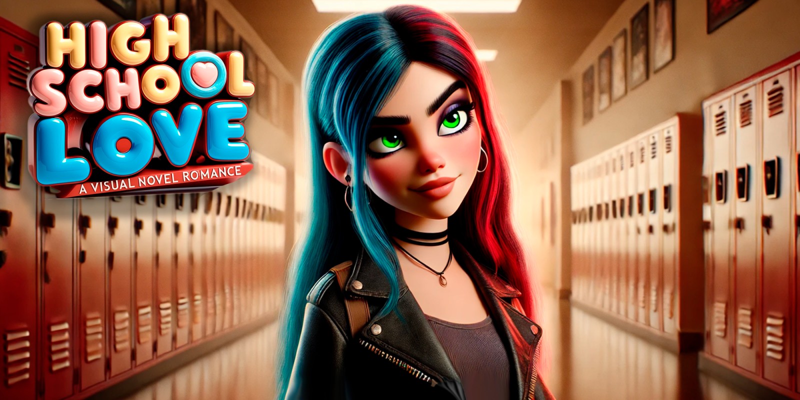 Game cover: High School Love: A Visual Novel Romance