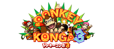 Game cover: Donkey Konga 3: Tabehoudai! Haru Mogitate 50 Kyoku
