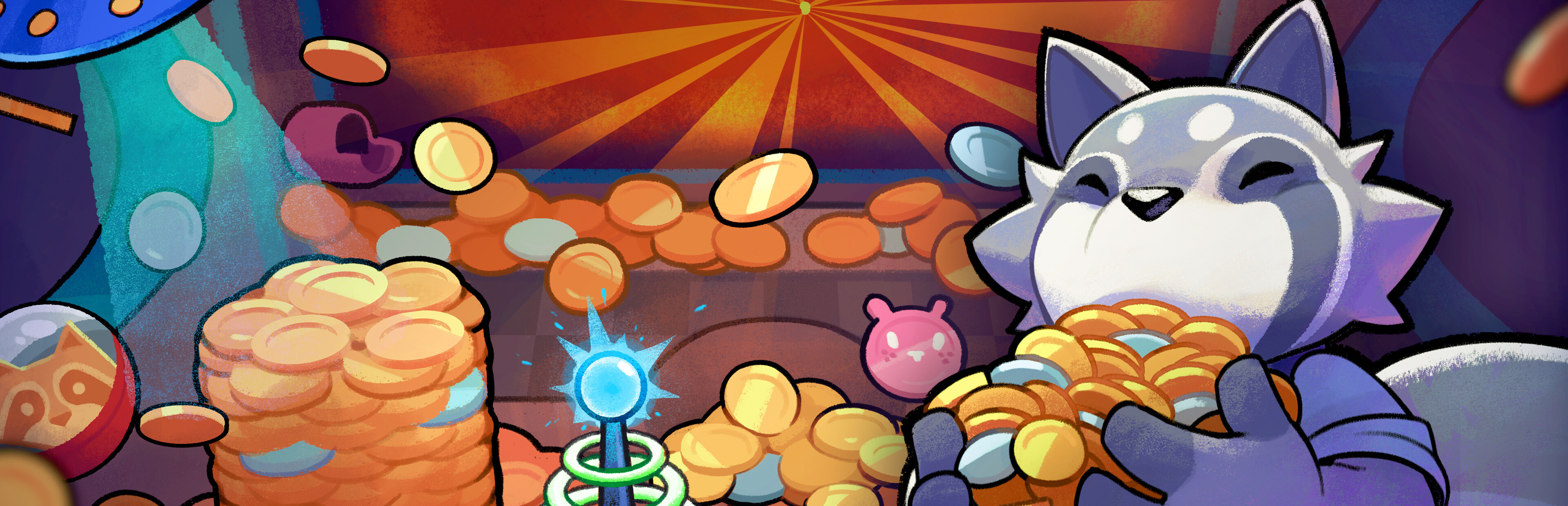 Game cover Raccoin: Coin Pusher Roguelike