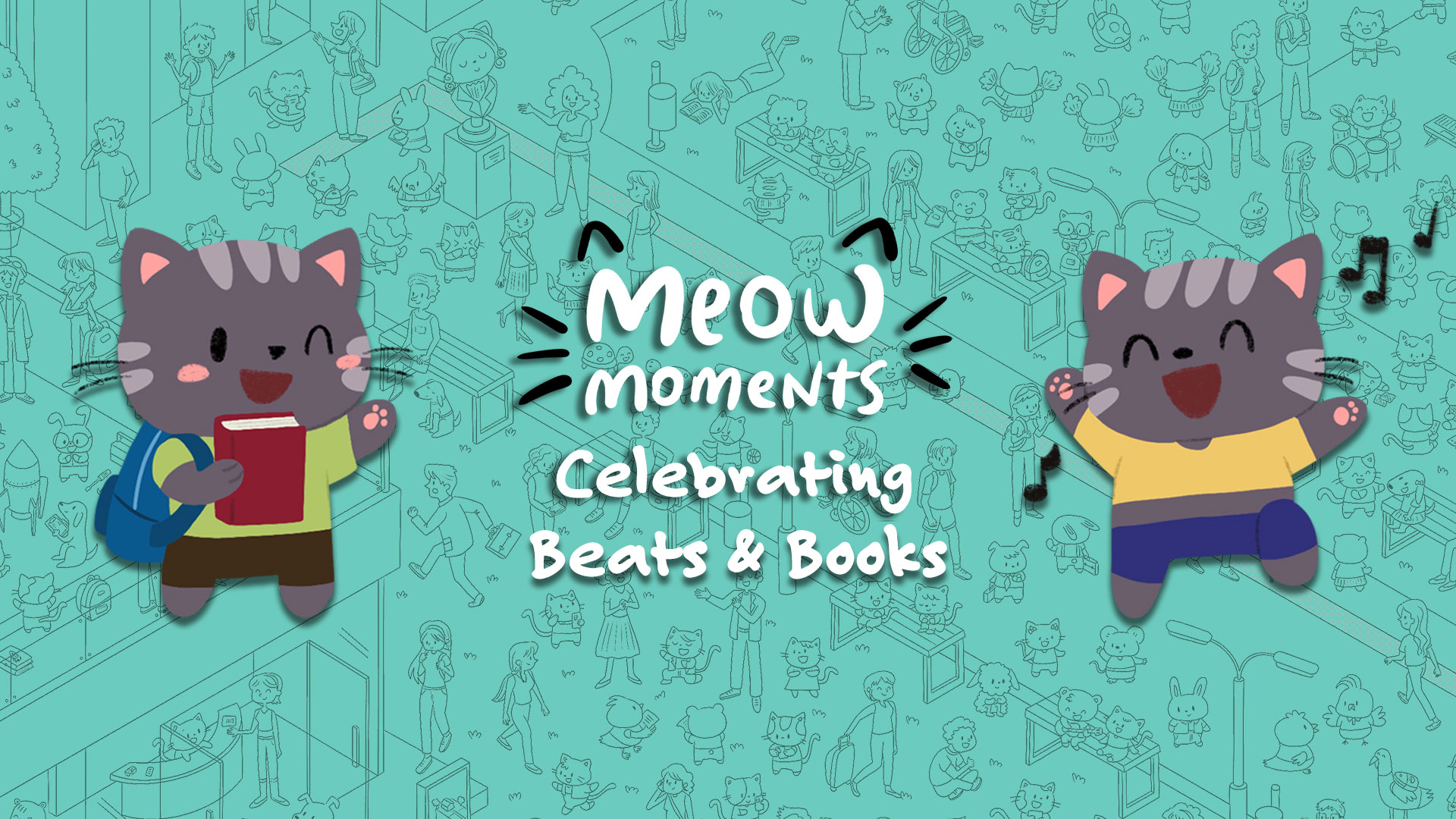 Game cover: Meow Moments: Celebrating Beats & Books