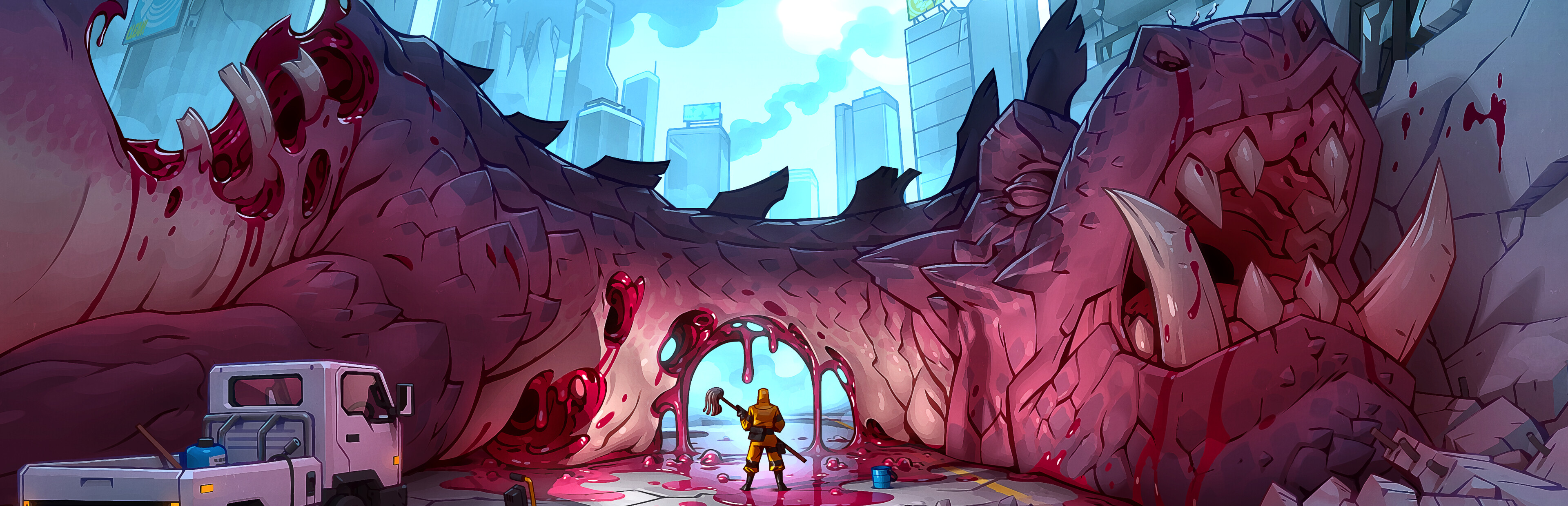 Game cover: Kaiju Cleanup