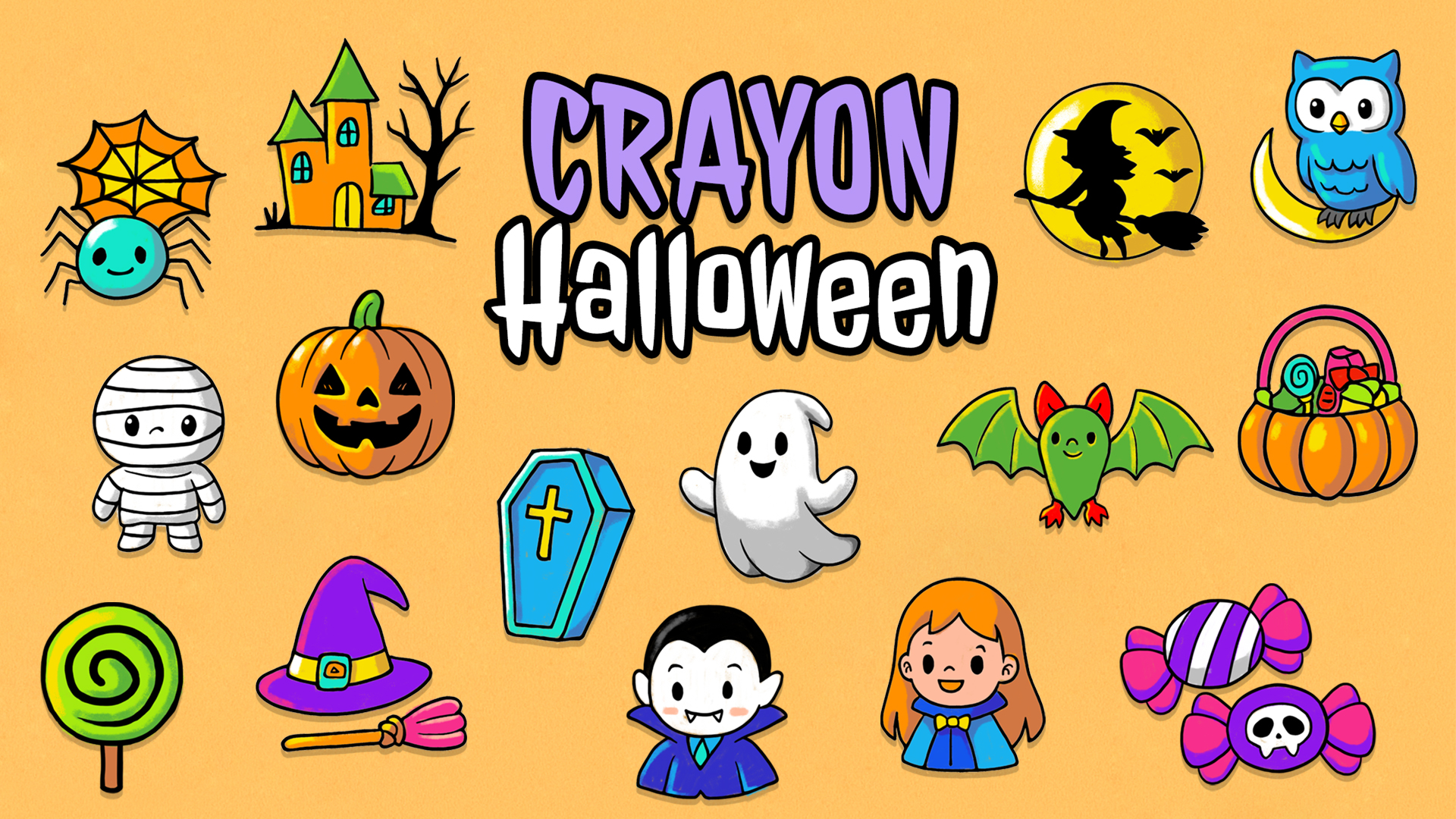 Game cover: Crayon Halloween