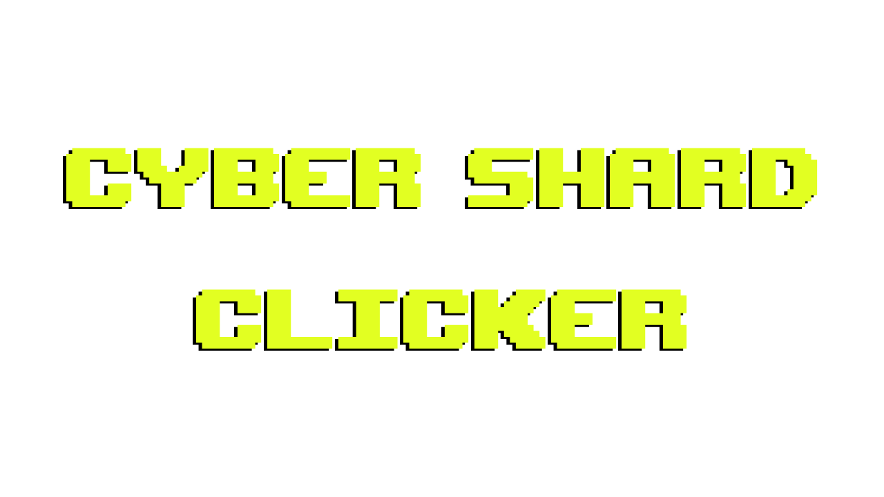 Game cover: Cyber Shard Clicker