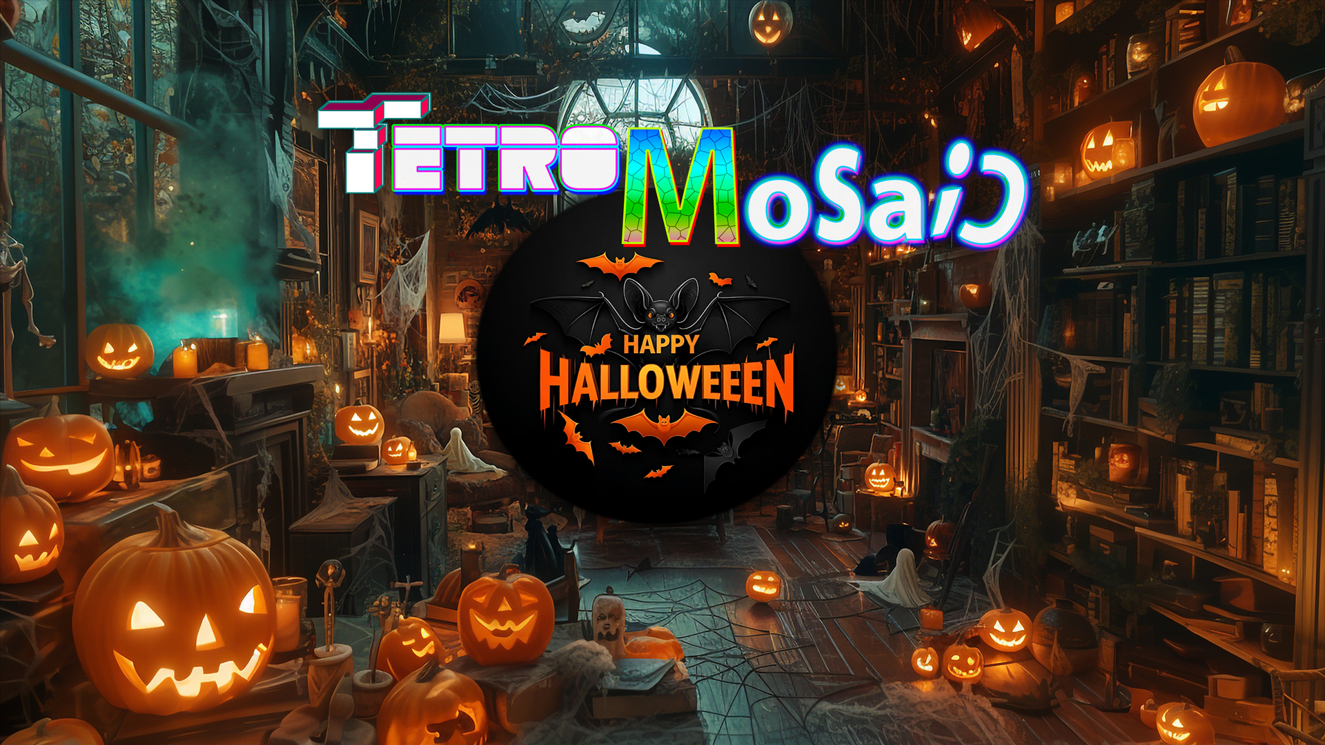 Game cover: TetroMosaic, Happy Halloweeen