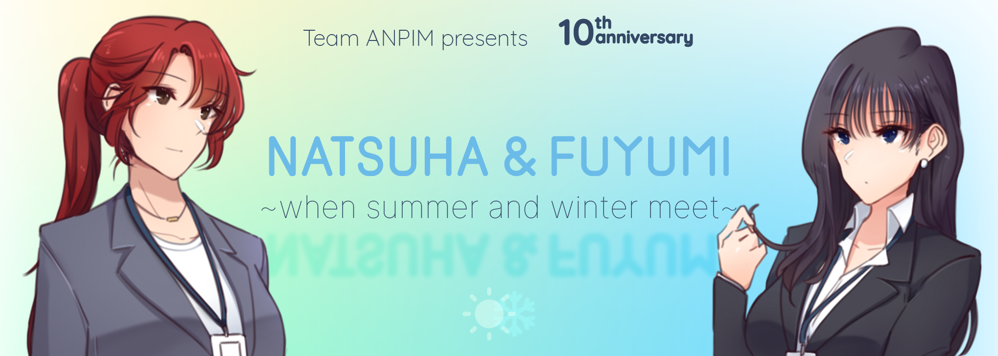 Game cover: Natsuha & Fuyumi: When Summer And Winter Meet