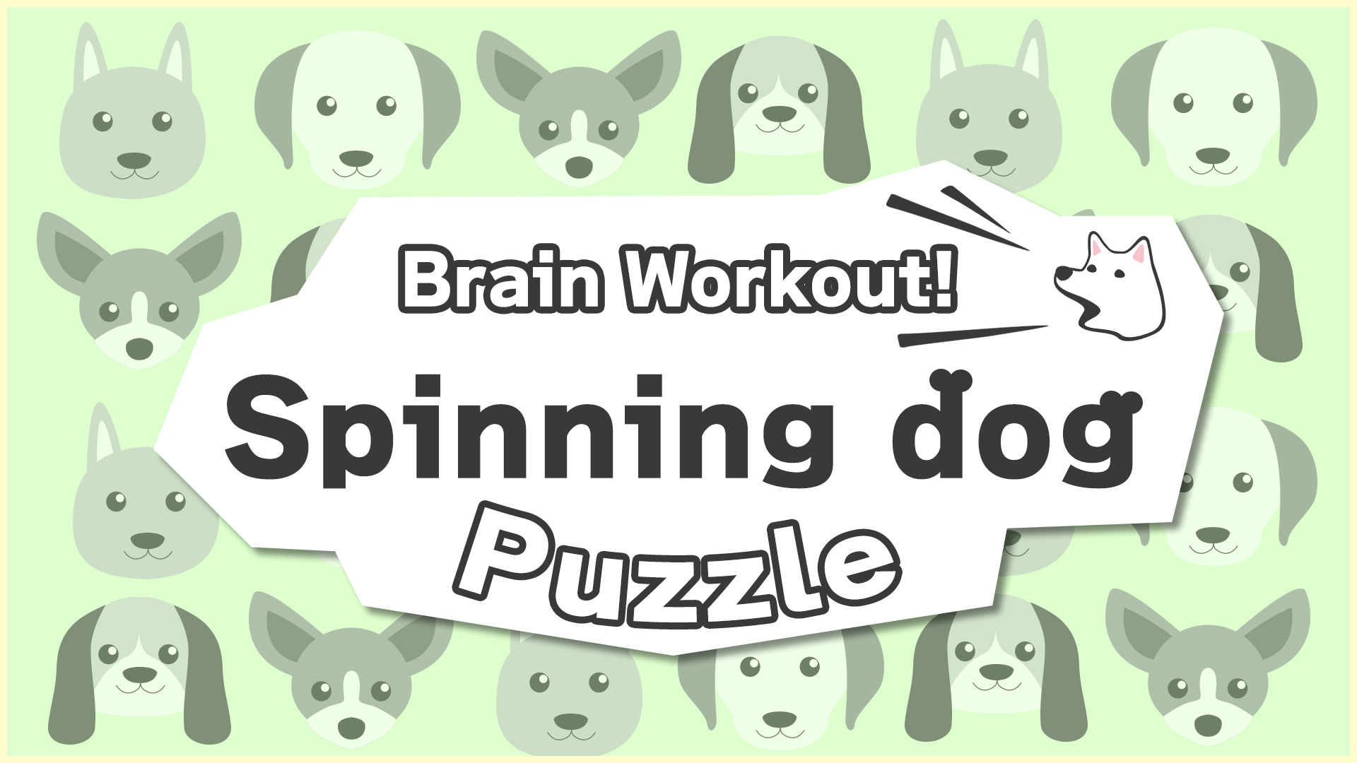 Game cover: Brain Workout! Spinning Dog Puzzle
