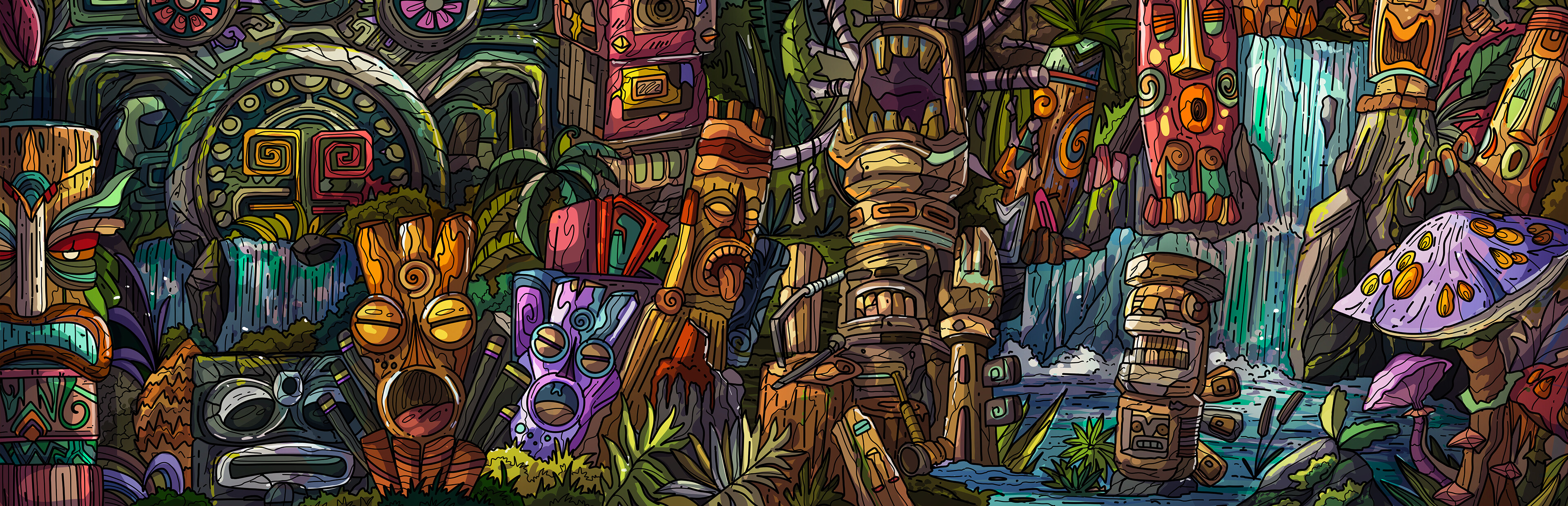 Game cover: 100 Tiki Cats