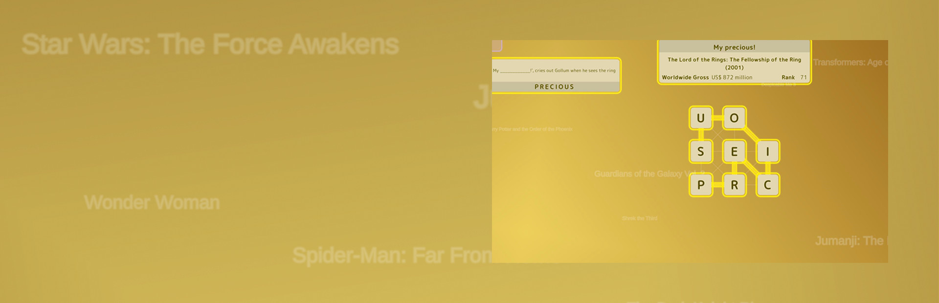 Game cover: Mini Words: Top Movies