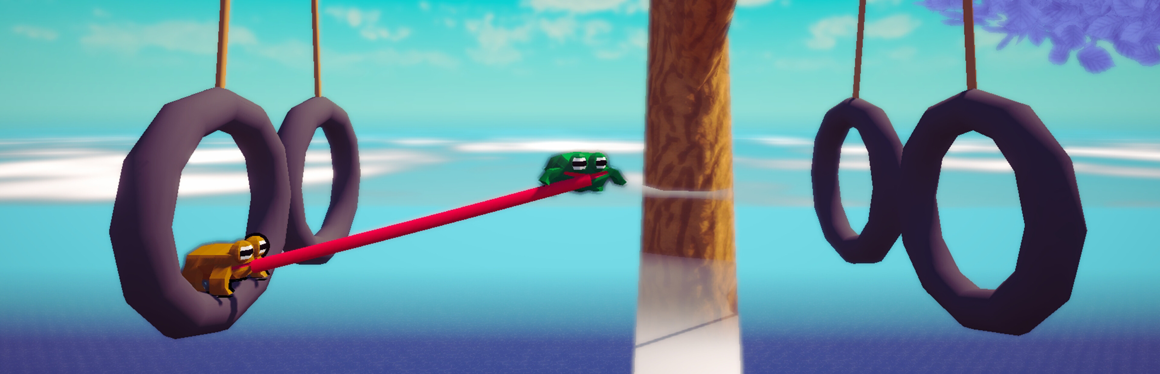 Game cover: Stick Together!: Co-op Frog Parkour