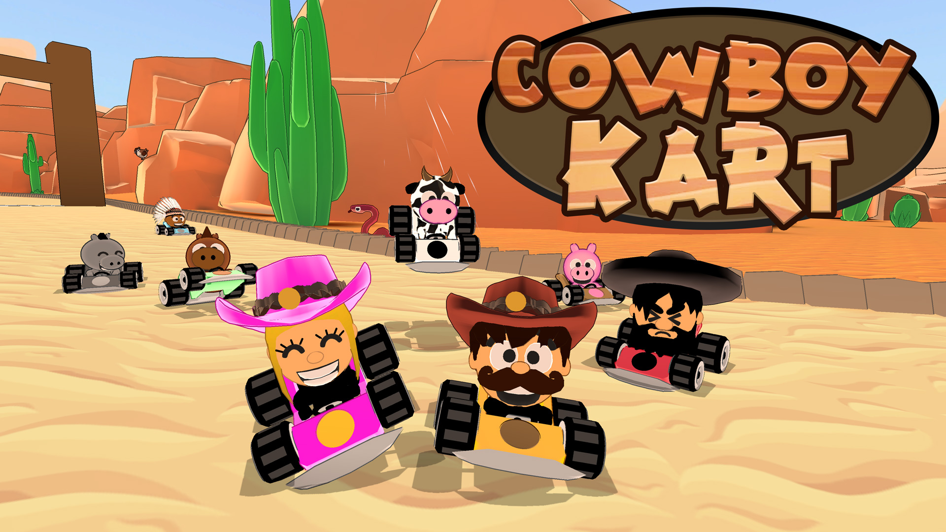 Game cover: Cowboy Kart