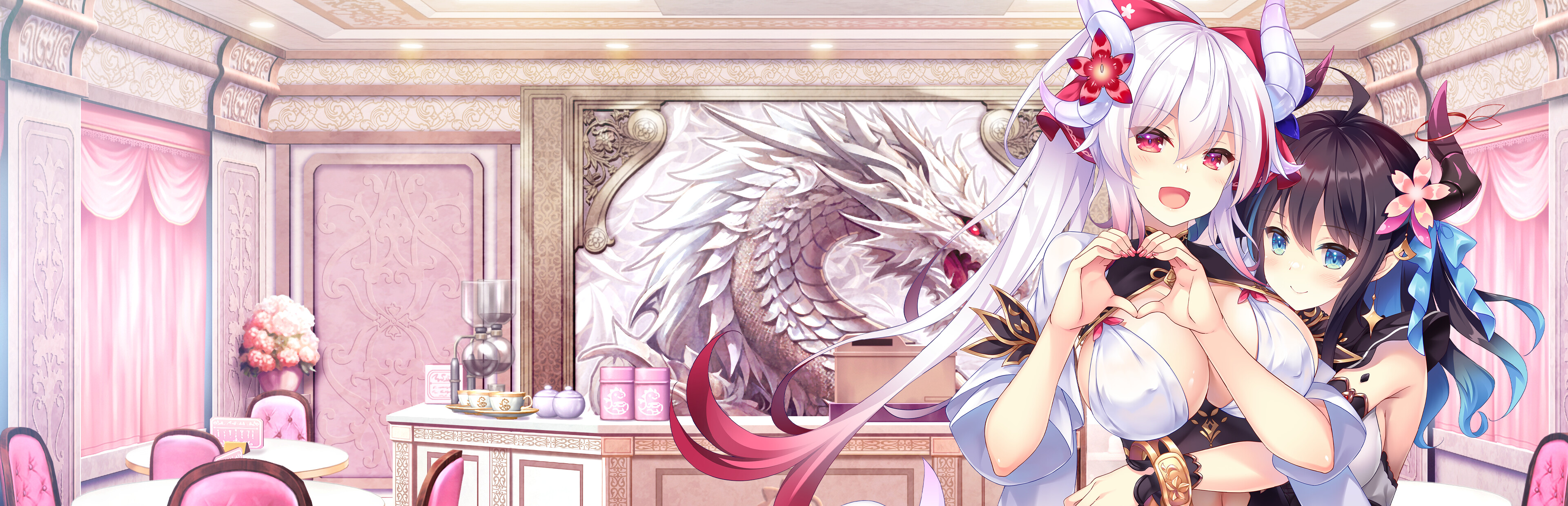 Game cover: Welcome to Cafe Lumière!: A Dragon Girl Concept Cafe