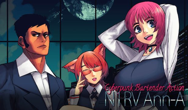Game cover N1RV Ann-A: Cyberpunk Bartender Action
