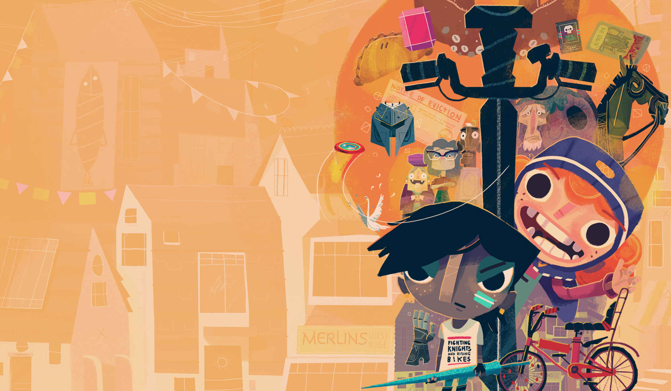 Game cover Knights and Bikes
