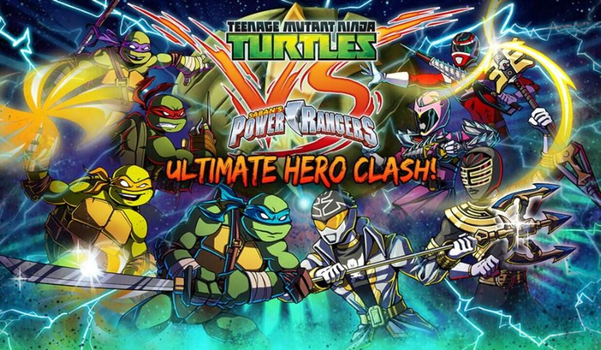 Game cover: Teenage Mutant Ninja Turtles VS Power Rangers: Ultimate Hero Clash!