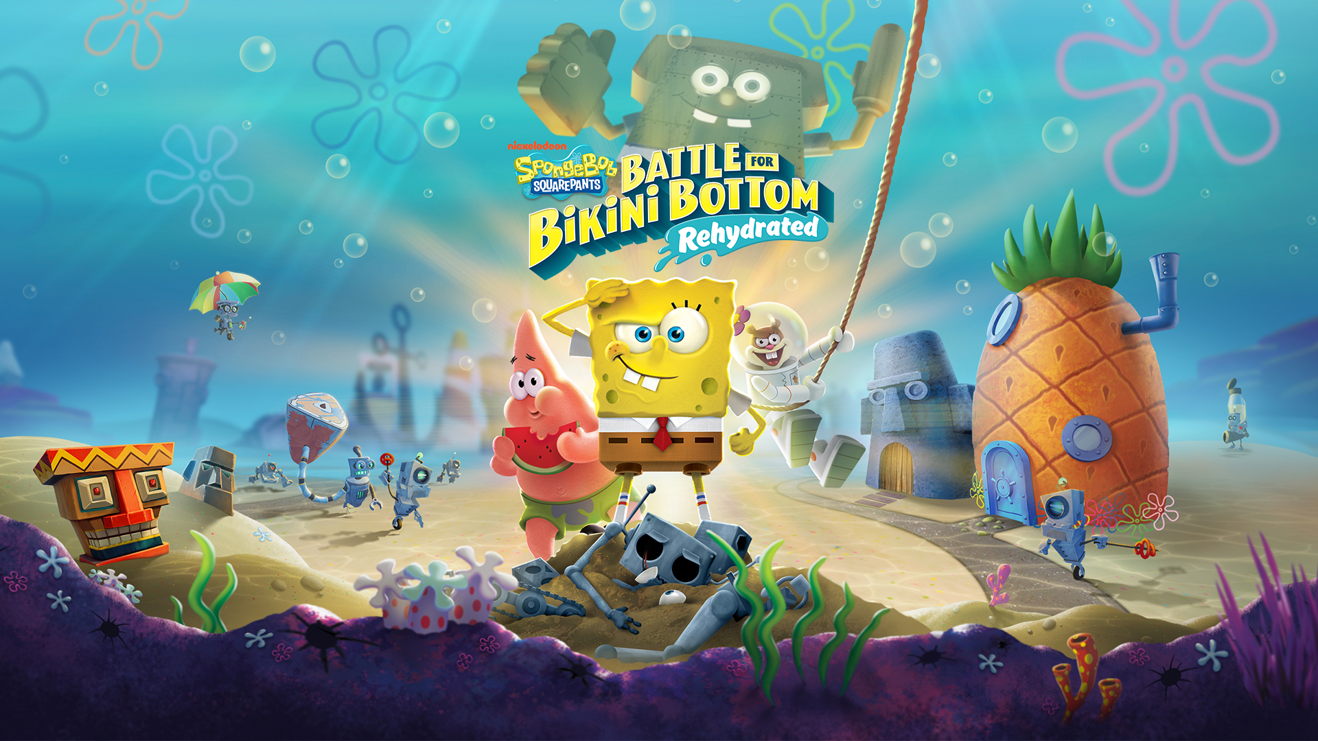 Game cover SpongeBob SquarePants: Battle for Bikini Bottom - Rehydrated