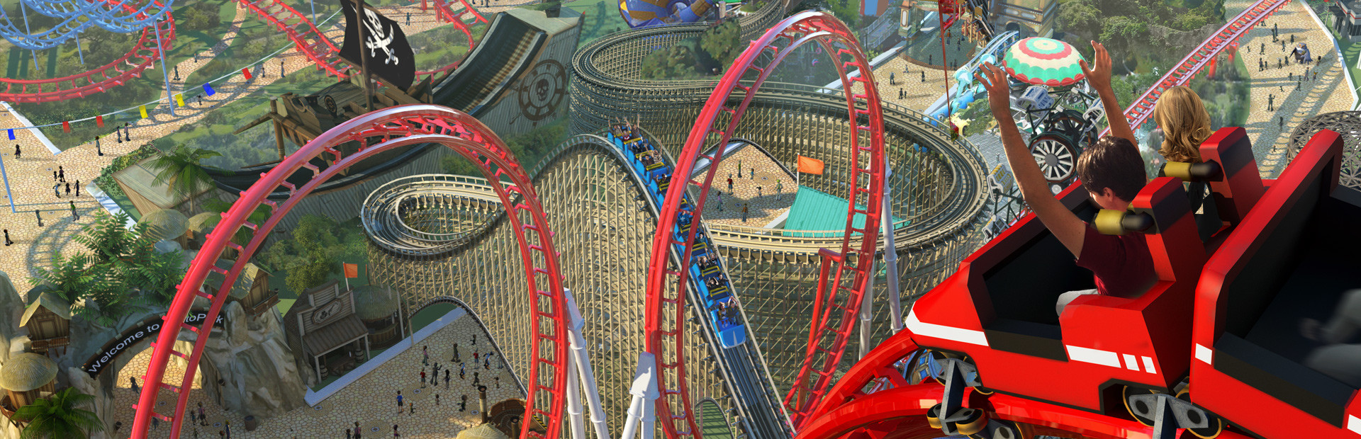 Game cover RollerCoaster Tycoon World