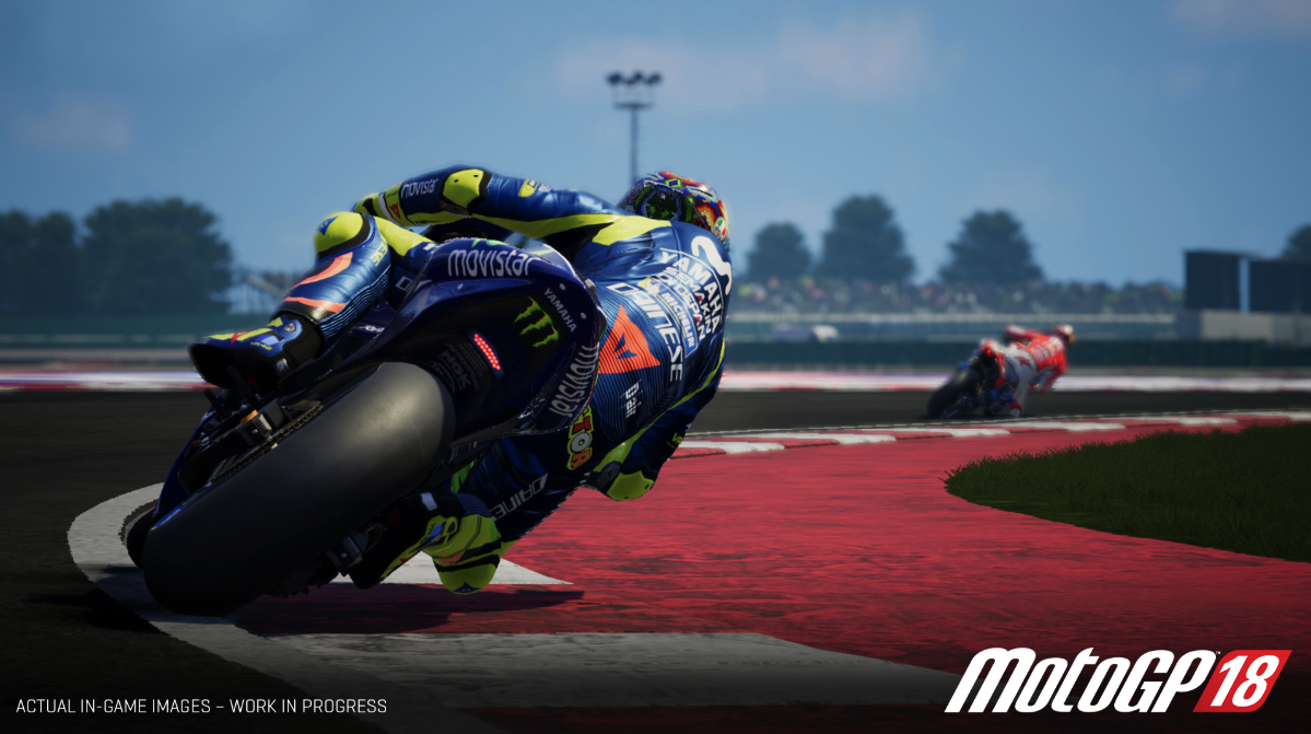 גרפיקת המשחק האיכותית, תמונה מאתר החברה אבל ככה המשחק MotoGP18 נראה במציאות