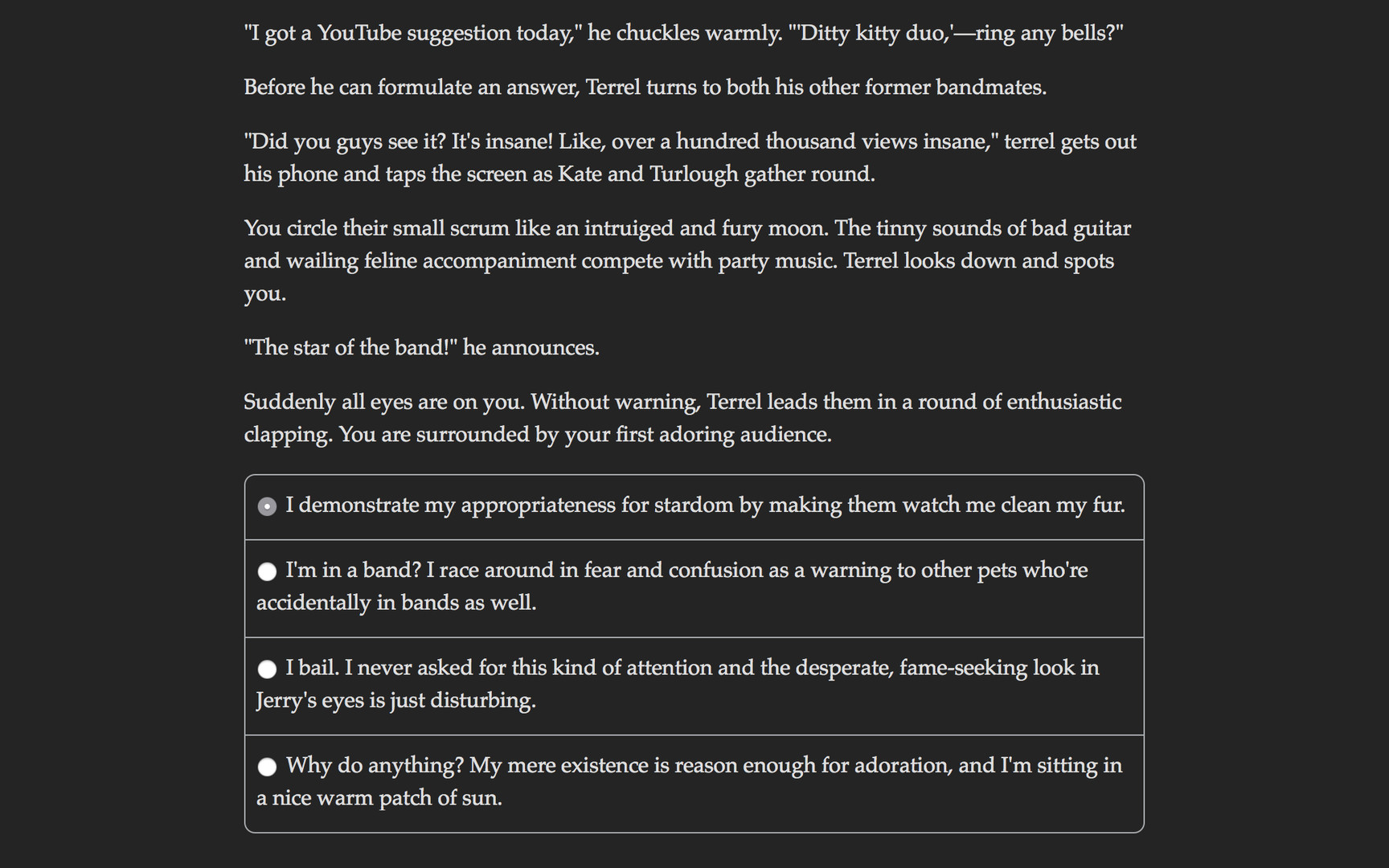 Choice of the Cat - Screenshot 2