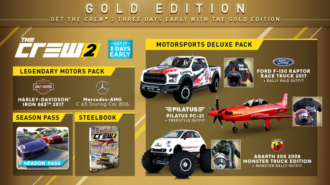 The Crew 2 Gold Edition Press Kit