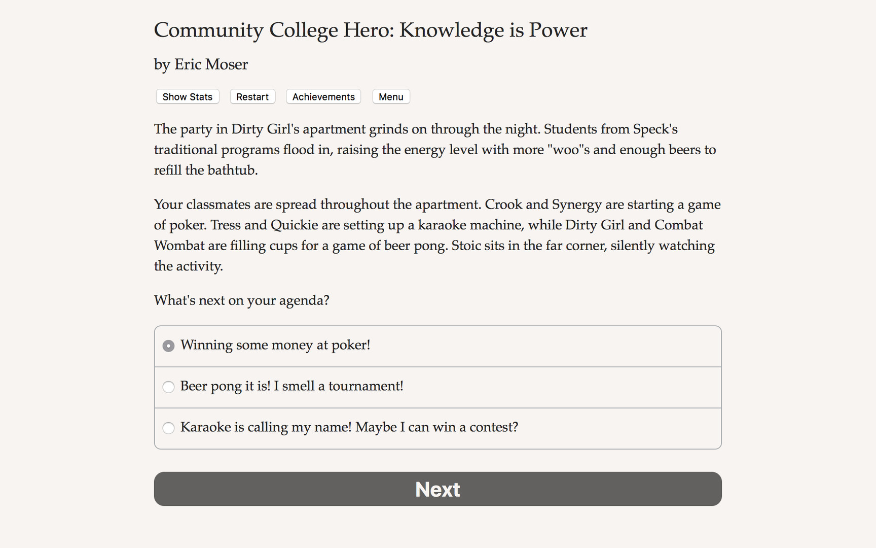 Community College Hero: Knowledge is Power - Screenshot 1