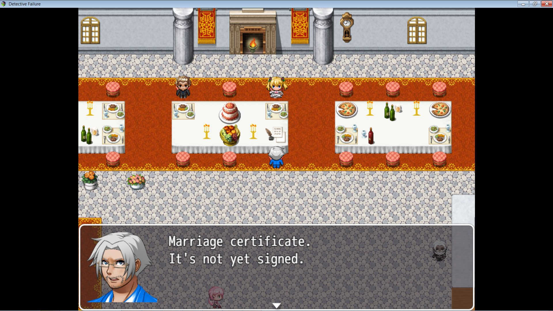 Detective failure. Detective game.