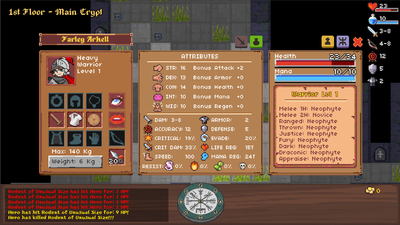 Paper Dungeons Crawler - Screenshot 1