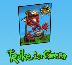 Rake in Grass logo