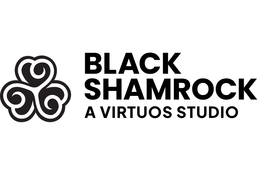 Black Shamrock logo