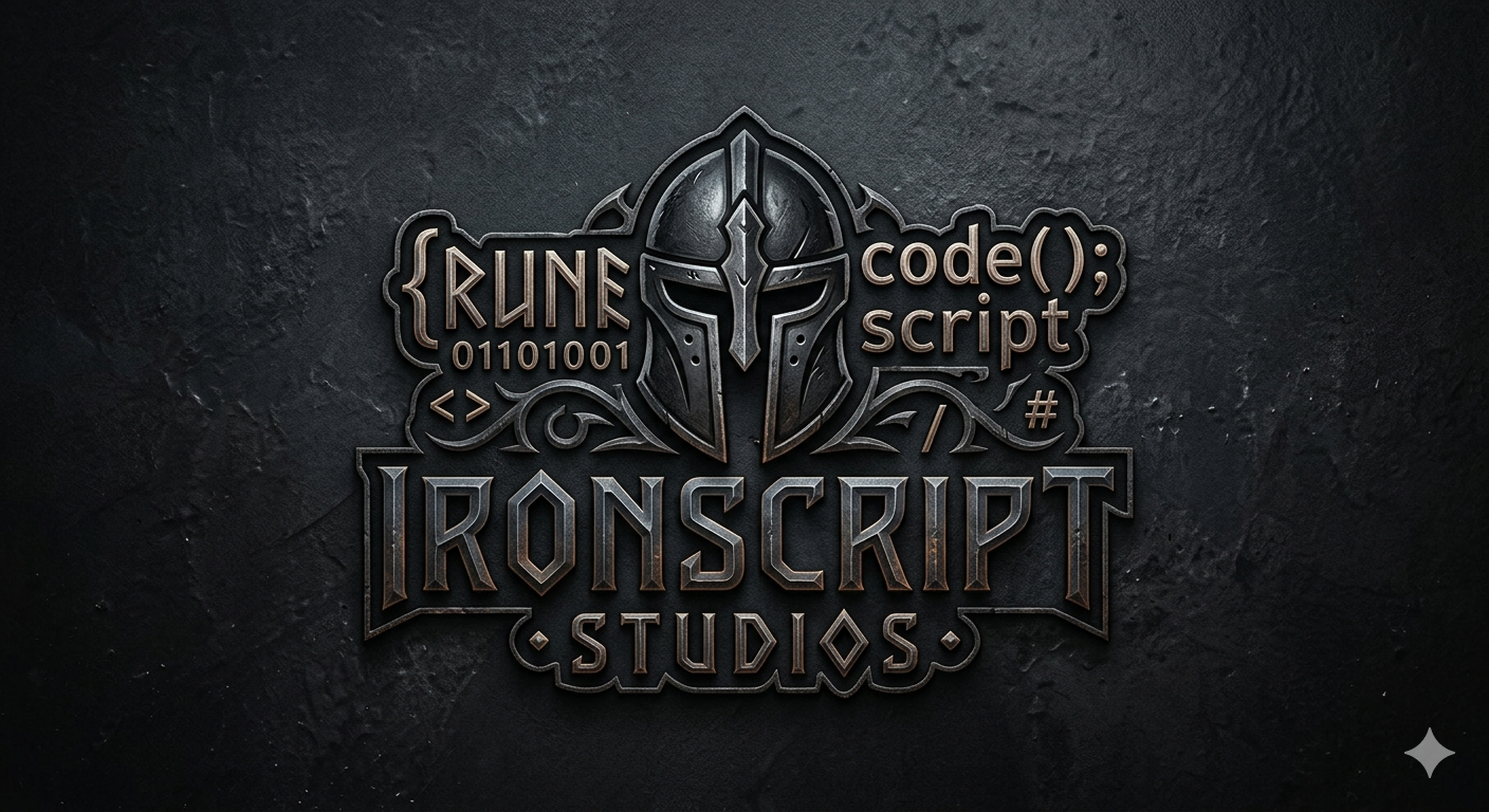 Iron Script Studios 标志