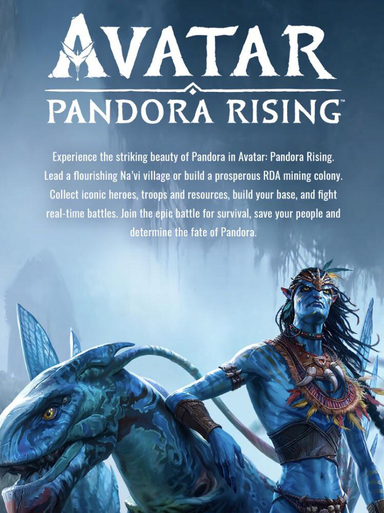 Game cover: Avatar: Pandora Rising