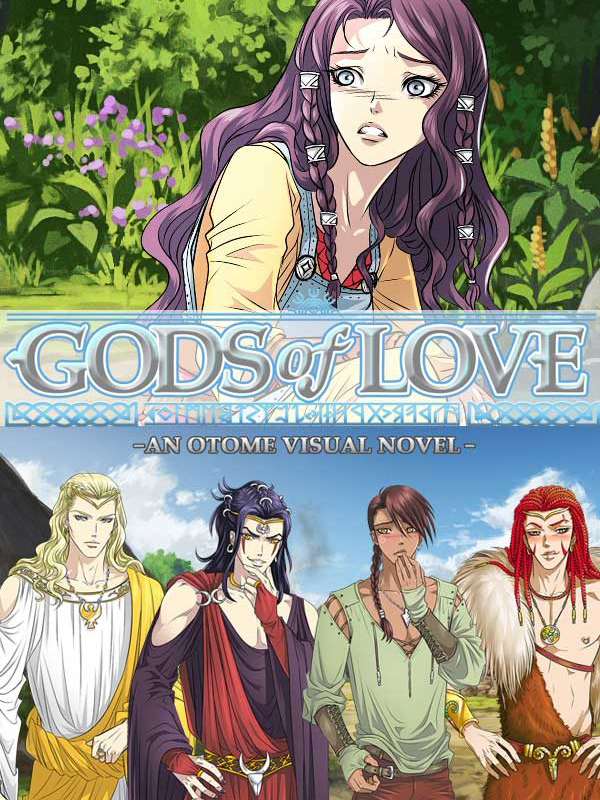 Game cover: Gods of Love: An Otome Visual Novel