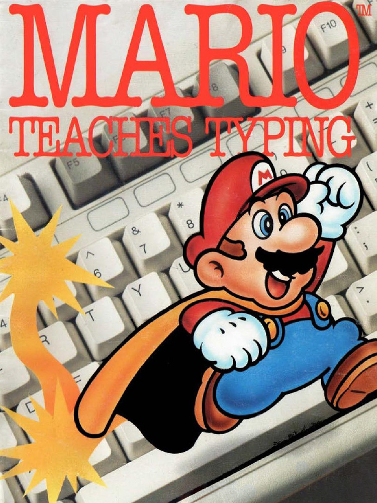 Game cover: Mario Teaches Typing