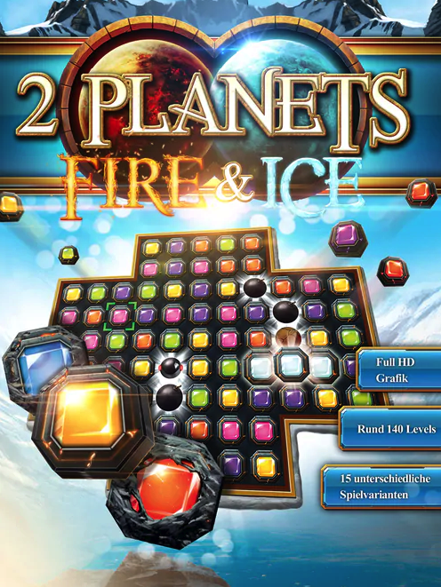 Game cover: 2 Planets Fire and Ice