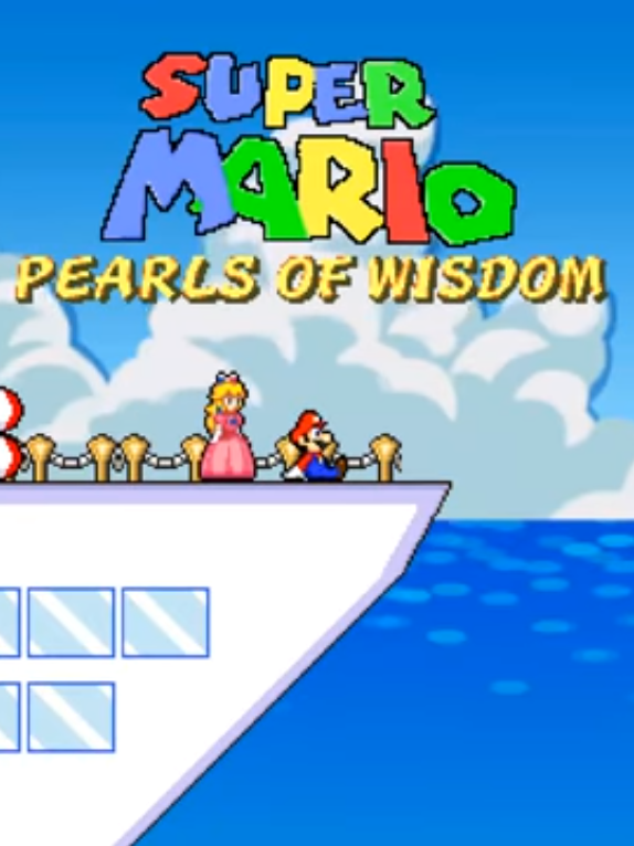 Game cover: Super Mario Pearls of Wisdom