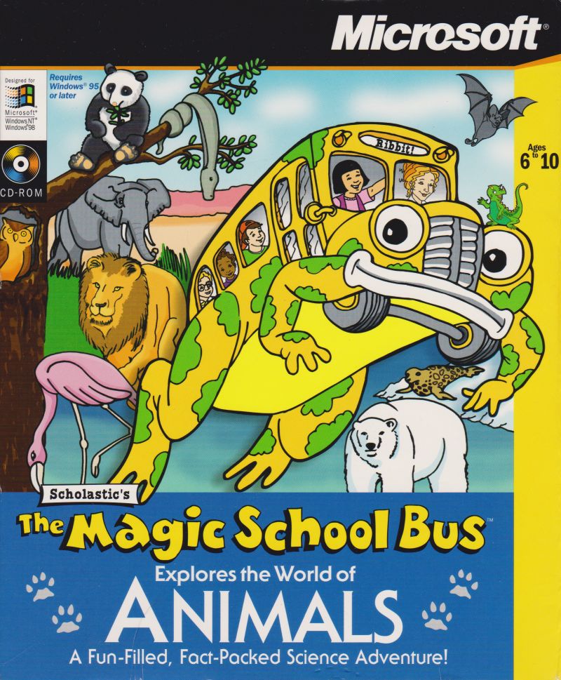 Game cover: The Magic School Bus Explores the World of Animals